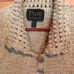 Hand Knit Cotton Sweater
